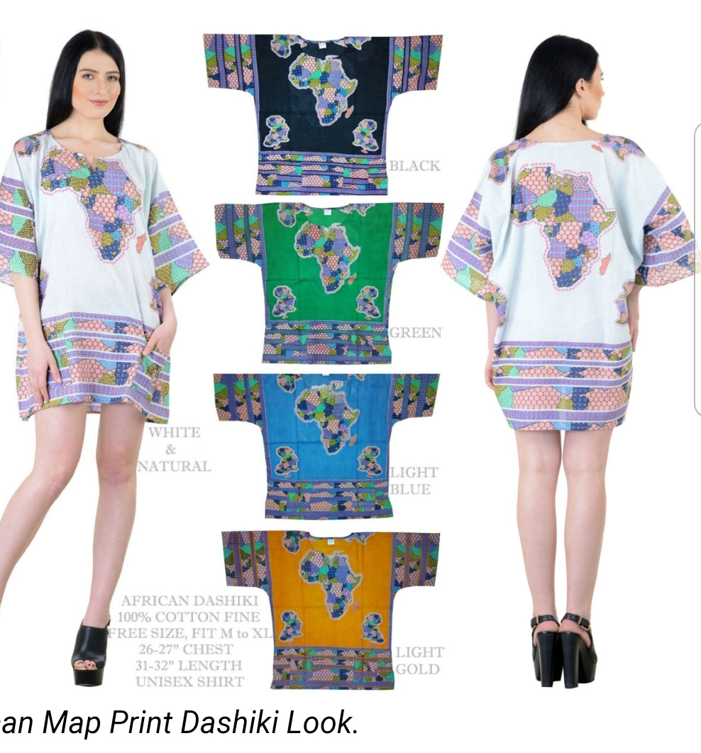 African Map Dashiki