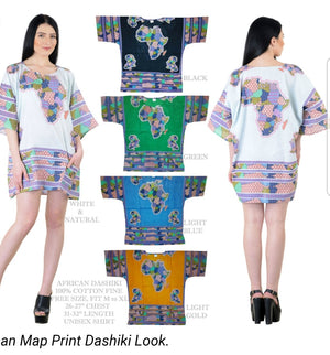 African Map Dashiki