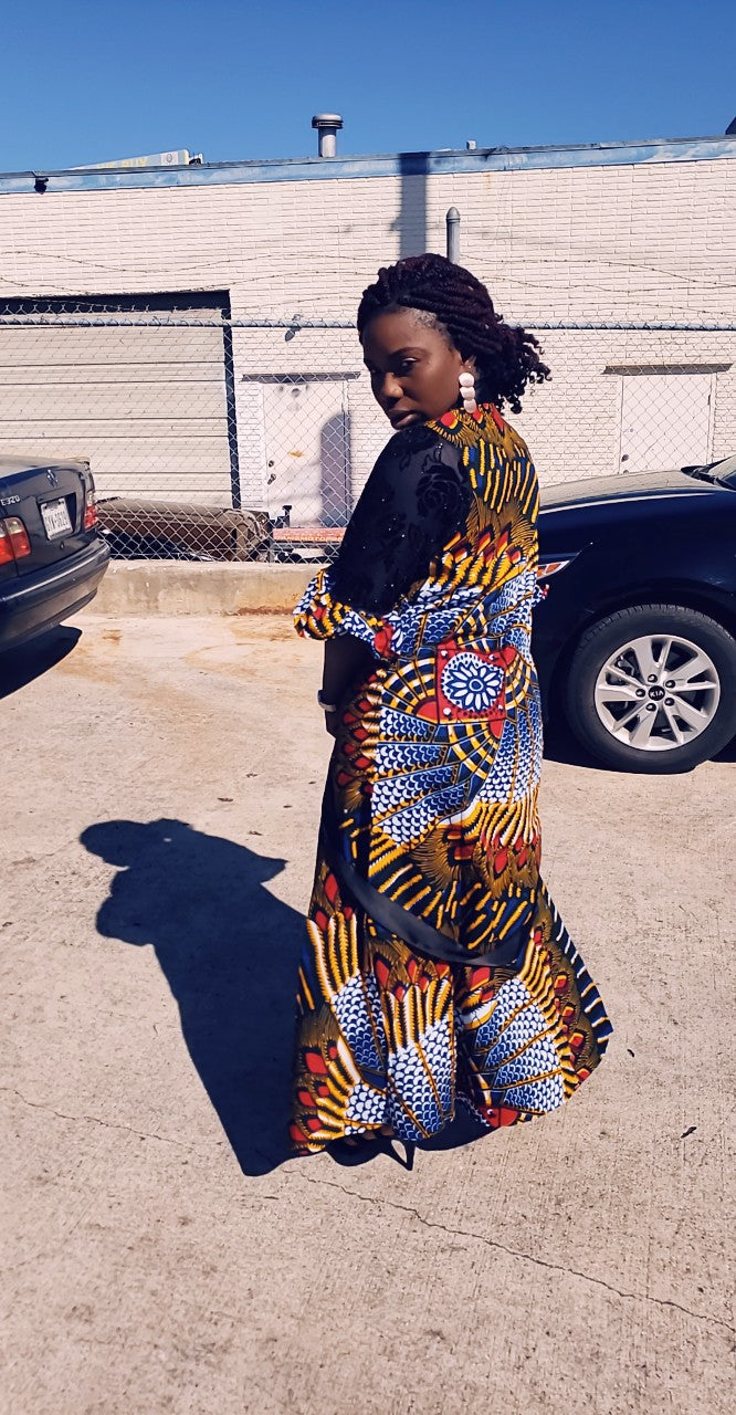 African Queen Kimono Dress