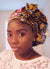 3-in-1 Ankara Head Tie bonnet ( brown/black/pink)