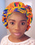 3-in-1 Ankara Head Tie bonnet ( Kente)