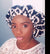3-in-1 Ankara Print Head Tie Bonnet ( Black & White )