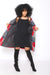 Lade Two Layer Flounce Sleeves Kimono (Red)