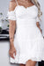 Jenny Cold Shoulder Frill Detail Dress