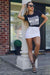 Black D'or Print T Shirt