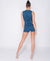 Denim Zip Front Self Belt Sleeveless Jumpsuits