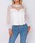 Lizzy Sweetheart Neck Sheer Panel Top