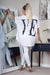 Love Print Loose Fit Short Sleeve Shirt
