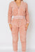 Pink Teddy Cropped Top & Jogger Lounge Set