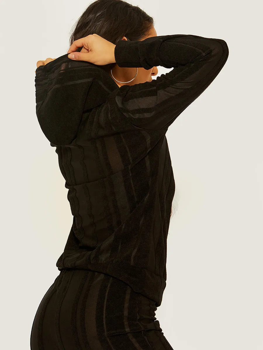 Mesh Fabric Insert Co-ord