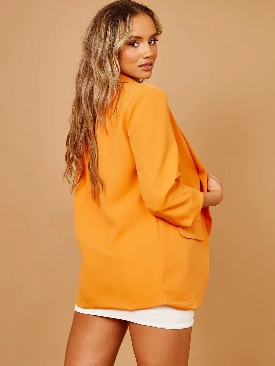 AbbyO Blazer With Ruched Sleeves